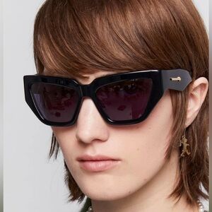 Karen Walker Black Geometric Sunglasses